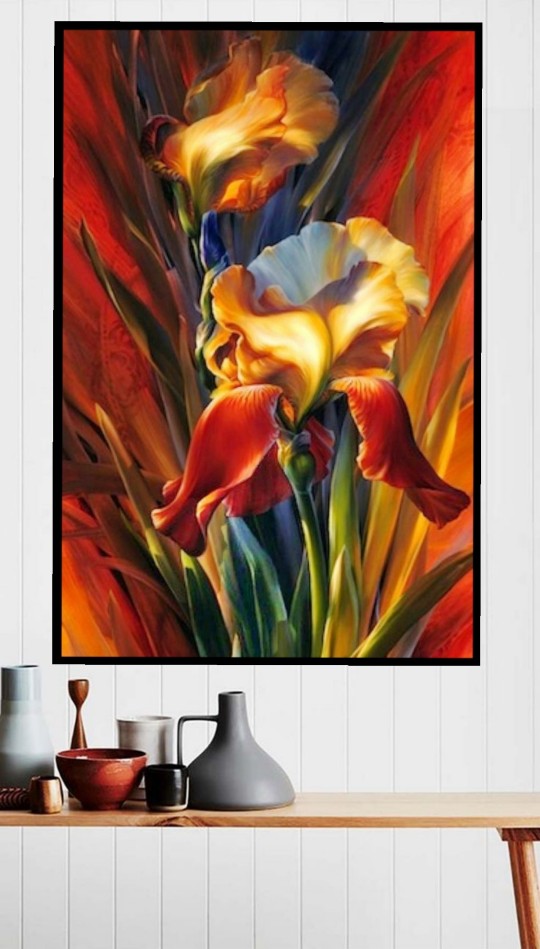 تابلو عکس نقاشی گل mg649، خریدبالای  1,699,000 تومان*ارسال رایگان است*پیشنهاد ویژه هر عکسیم خودتون داشته باشین براتون میزنم به همون قیمت سایت ودر سایزهای بزرگ